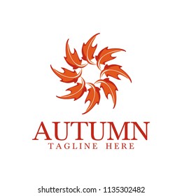 Summer Autumn Logo Template Logo