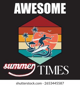 summer awesome design vector new