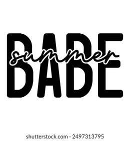 Summer Babe T shirt Design Lover