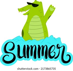 SUMMER Baby Funny t shirt and mug design vector illustration 