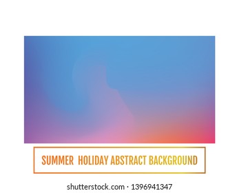 Summer backdrop. Abstract blurred gradient mesh background