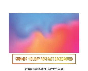 Summer backdrop. Abstract blurred gradient mesh background