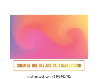 Summer backdrop. Abstract blurred gradient mesh background