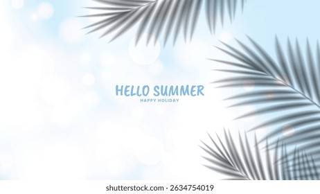Fundo de verão. Abstrato gradiente design de banner de férias de verão. Ilustração vetorial