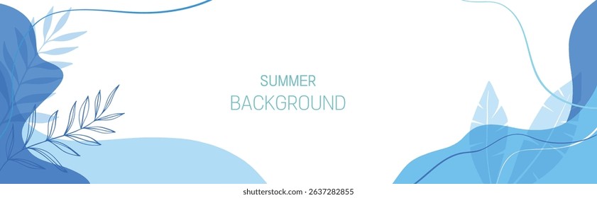 Summer background, summer banner, abstract background
