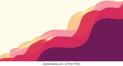 Fondo de verano y Anuncio con agua, salpicaduras y olas en forma abstracta de Vector