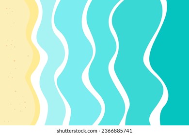 summer background with beach. vector illustration