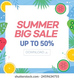 Summer Background Big Sale Template