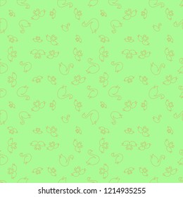 Summer background bird swan multicolored geometric pattern seamless.