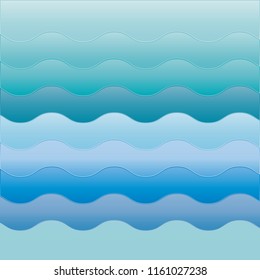 summer background with blue sea or ocean. flat. vector