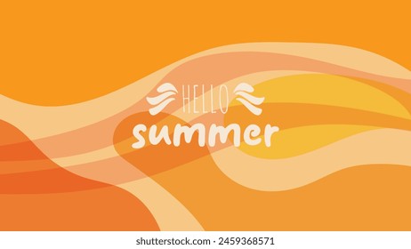 SUMMER BACKGROUND BRIGHT ABSTRACT HANDDRAWN SHAPE FLAT PASTEL COLORFUL DESIGN VECTOR. GODD FOR FLYER, BANNERS, PRINT, WEBSITE, WALLPAPER, COVER DESIGN, GREETING CARD