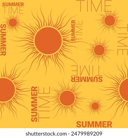 summer background with bright sunshine