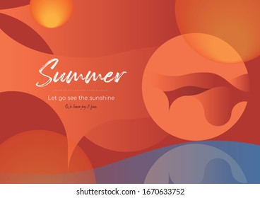 Sommerhintergrund-Grafikbanner