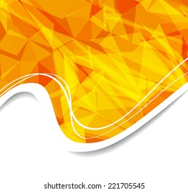 Summer background with a circle.