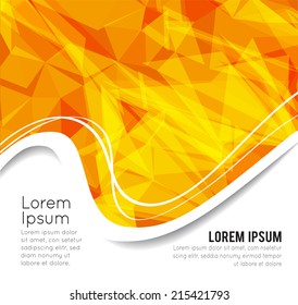 Summer background with a circle. Abstract summer illustrations bor brochure or flyer.