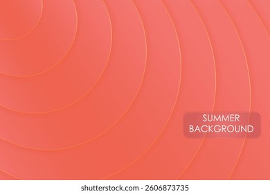 Summer Background with Circular Geometric Pattern