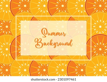 summer background, citrus fruit pattern in refreshing colors. vector illustration for banners, greeting cards, flyers, social media, web.