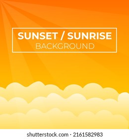 summer background with cloud, sunset, sunrise, sky with cloud background