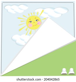 summer background clouds wrapped angle sun sneakers