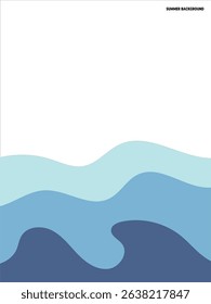 Summer background collection Colorful liquid illustration for summer events	