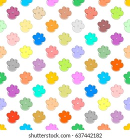Summer background of colorful flowers of different colors in a row side by side and one below the other on a white backdrop