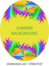 Summer background with copy space for text-summer landscape-background for banner, greeting card, poster and advertising-summer holiday concept, vector graphics