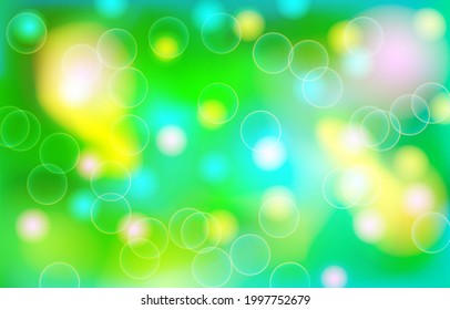 summer background depicting bubbles in a cool refreshing fruit drink.