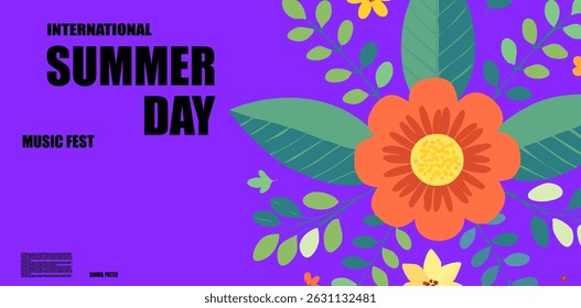 Diseño de fondo de verano para Anuncio, póster, Sitio web, etc
