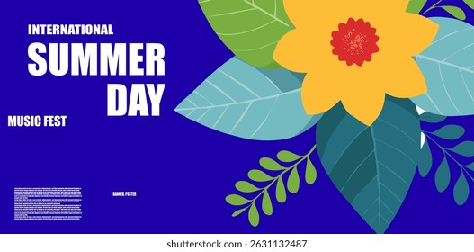 summer background design for banner, poster, website, etc