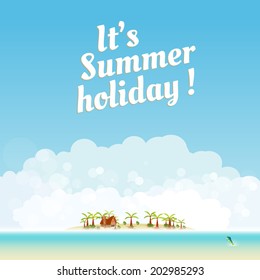 Summer background design, you can easy all editable