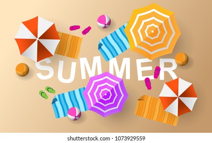 Summer for background and easy to use eps10