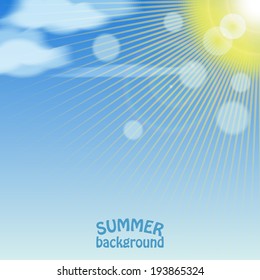 Summer background. Eps10 Vector illustration