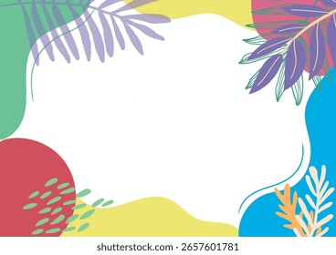 summer background with flowers.Vector illustration