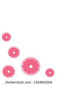 Summer background with fruit vector illustration