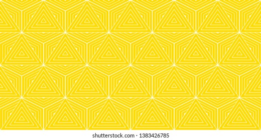 Summer background geometric pattern seamless yellow and white.