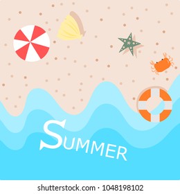 Summer background illustration.