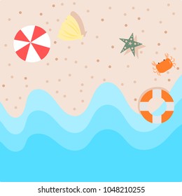 Summer background illustration.