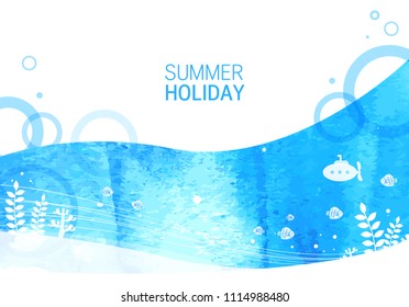 Summer background illustration
