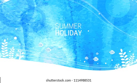 Summer background illustration