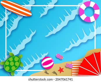 summer background image on the beach