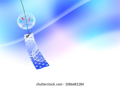 Summer background image, wind chimes