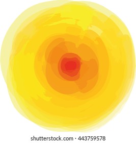 Summer background with a magnificent sun burst with lens flare. Vector