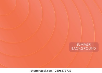 Summer Background with Orange Circles