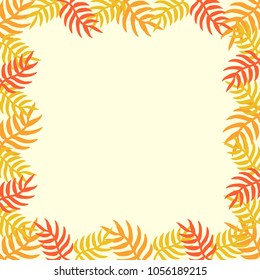 Summer background orange leaf background.