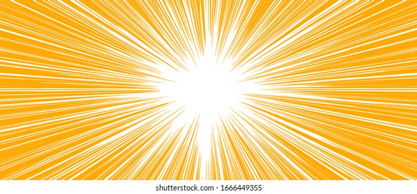 summer background with orange rays with retro abstract yellow background on summer holiday background vector.