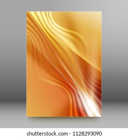 Summer background with orange yellow rays summer sun hot swirl with space for your message. Vector illustration EPS 10 for design element presentation, brochure layout page, packing label
