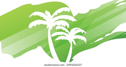 Summer background with palm trees, summer holiday for your season graphic design. Vector illustration.