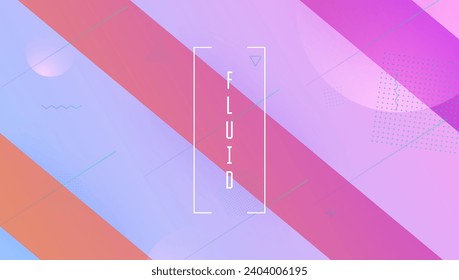 Sommerhintergrund. Paper Technology Art. Purple Memphis Design. Vektor-Form. Flache Geometrie-Elemente. Farbverlauf-Seite. Curve Landing Page. blauer Sommerhintergrund