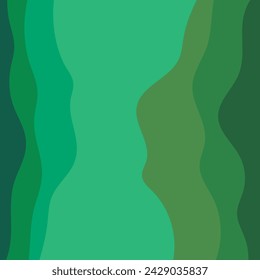 Fondo de verano con olas de papel y costa para banner, invitación, póster o diseño de sitio web. Estilo de corte de papel,