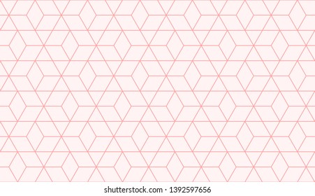 Summer background pattern geometric abstract design pink colors seamless vector.